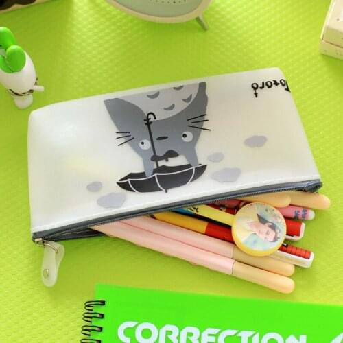 DL BW128 South Korea stationery Cute Japanese cat jelly pen stationery bag simple pen bag containing girls Exquisite