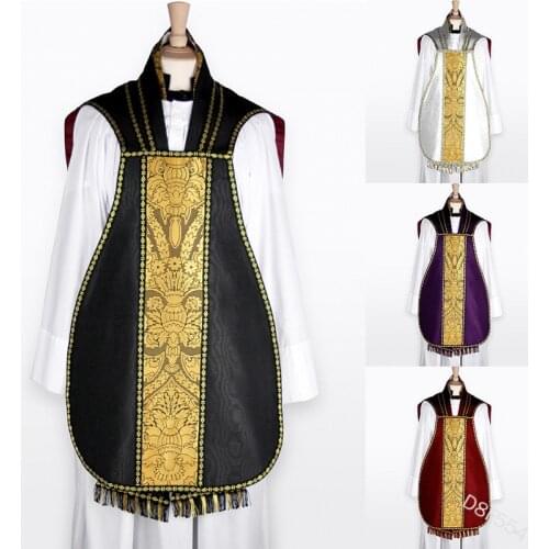 Halloween Men Medieval Retro Shawl Cloak Prayer Printing Robes Church Carnival Priest Monk Cloak Capes Knight Party Cosplay Coat
