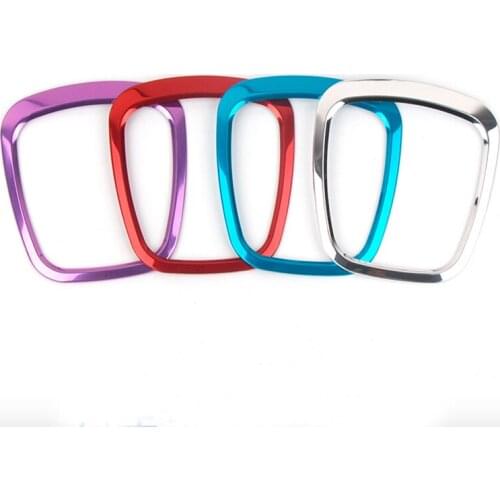 Chrome 3D sticker steering wheel trim emblem decorative center frame cover sequin accessories Fit for A4 A5 A6 Q5 Q7