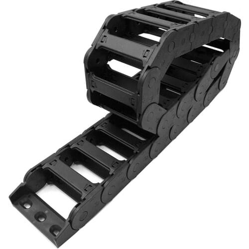 JFLO 1 Meter 25x77mm Transmission Drag Chain Cable Wire Carrier Towline For CNC Machine Bridge Open On Both Sides Free Shipping