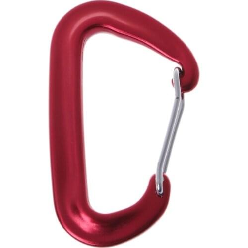 Aviation Aluminum 12KN Carabiner D Shaped Hammock Safety Balance Buckle Clasp