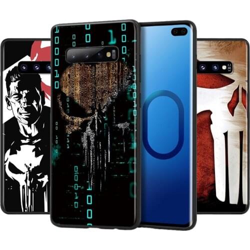 Marvel Punisher For Samsung Galaxy S21 S20 FE Ultra Lite S10 5G S10E S9 S8 Plus Soft Silicone Phone Case