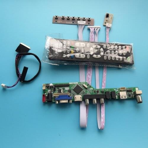 Kit for N173FGE-LA3/L63 Panel Screen LCD LED USB 17.3" 40pin LVDS 1600X900 Controller driver board VGA remote TV AV
