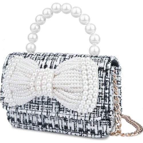 Bee In FLy Fashion Trend Versatile Beaded Style Handbag Handbag Bow Womens Bag