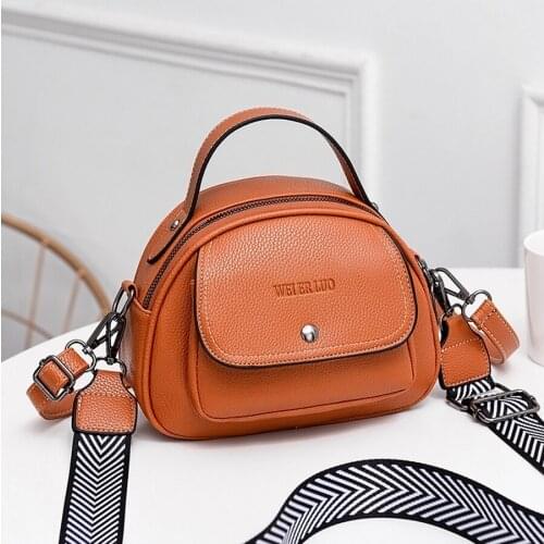 Fashion trend wide shoulder strap female bag solid color small square bag personality versatile single shoulder messenger bag