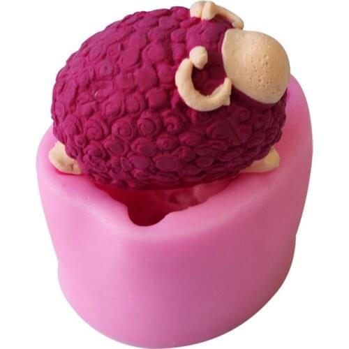 Cartoon Fat Sheep Liquid Silicone Cake Mold/Pastry Mould/Jello Pudding/Chocolate Molds/Ice Cube/Soap Molds