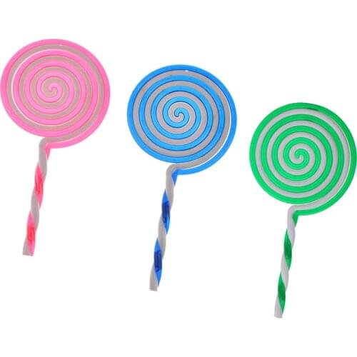 Set Of 3 Simulation Plastic Lollipops, Artificial Lollipops For