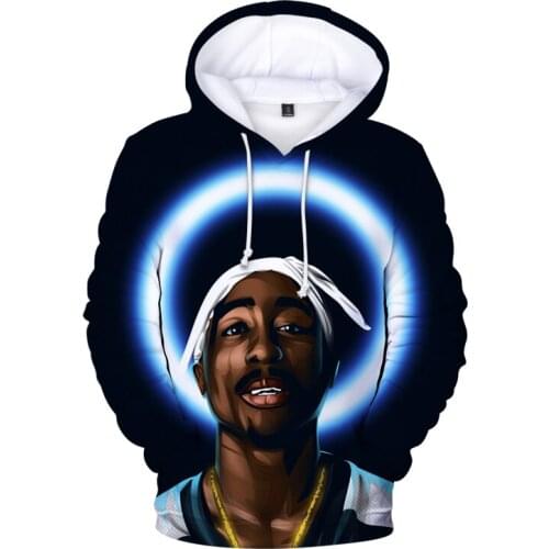 2021 New Fashion 2Pac 3D Print Hoodies Tupac Shakur Men Women Pullover Hood Hoodie Casual Hip hop Hooded Sweatshirts Clothes