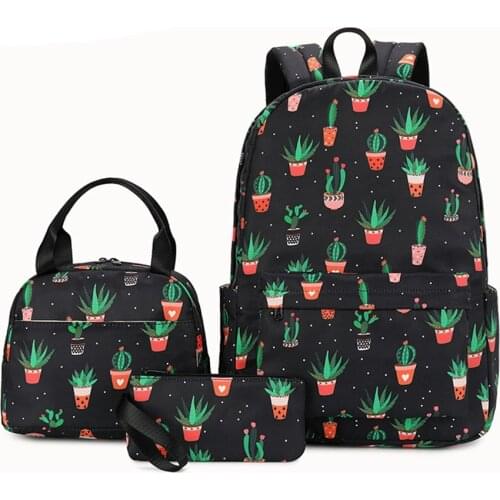New 2020 School Backpack Set Teen Girls Womens Travel Laptop Bookbag Casual Daypack Kids School Bags College Schoolbags