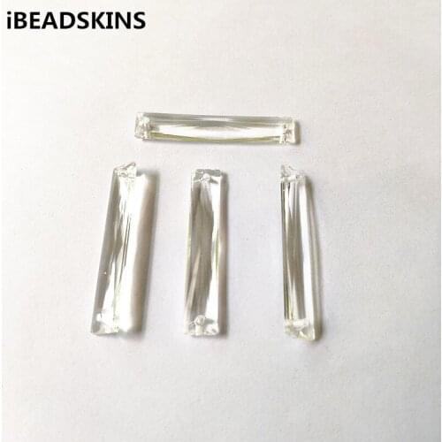 New arrival! 40x7mm 470pcs Clear acrylic Convex rectangle shape beads for Necklace,Earrings parts,hand Made Jewelry DIY