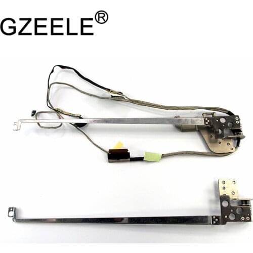 GZEELE NEW For Lenovo flex2-15 Flex 2 15 lcd video screen display cable L+R Hinge Set w/ Cable 5H50F76792 460.00Z0H.0003 REV.A03