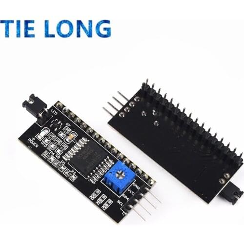 1pcs/lot IIC I2C TWI SPI Serial Interface Board Port 1602 2004 LCD LCD1602 Adapter Plate LCD Adapter Converter Module PCF8574