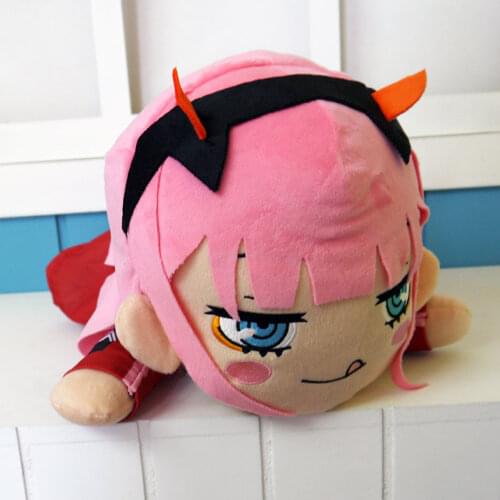Anime DARLING In The FRANXX Zero Two 02 Plush Doll Toy Figure Cushion Pillow Soft Cotton Stuffed Plushie Cosplay Collection Gift