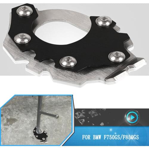 Motorcycle Kickstand Side Stand Enlarge Extension FOR BMW F750GS F850GS F 750GS 850GS F750 F850 GS f850gs Pad Support Accessorie