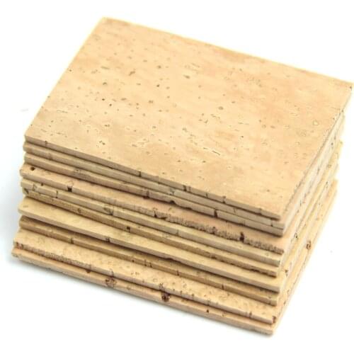 10pcs 2mm Soprano Tenor Sax Saxophone Clarinet Joint Natural Neck Cork Sheet Natural Kit