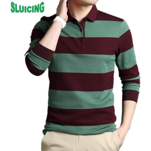SLUICING Long Sleeve Polos For Men