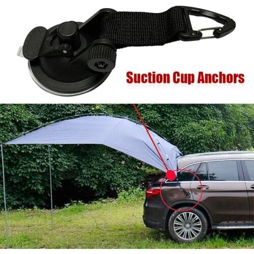 Super Outdoor Suction Cup Anchor Tie Down Camping Tarp Car Side Awning Pool Tarps Tents Securing Hook Multi Tool Camping Gear