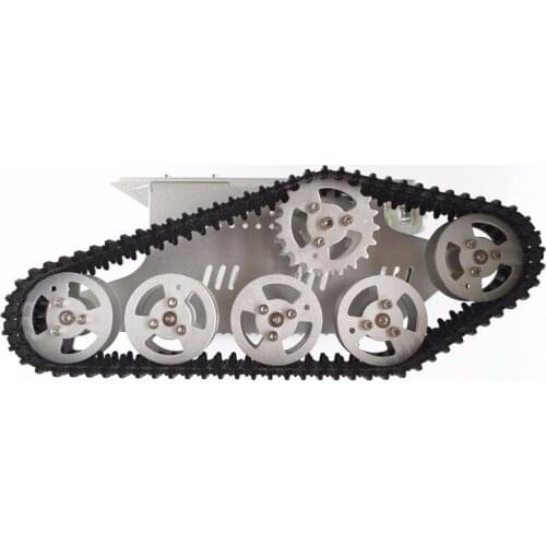 T300 Silver(White) Version Aluminum alloy smart tank car chassis/experiment platform,servos,controller,robot install interface