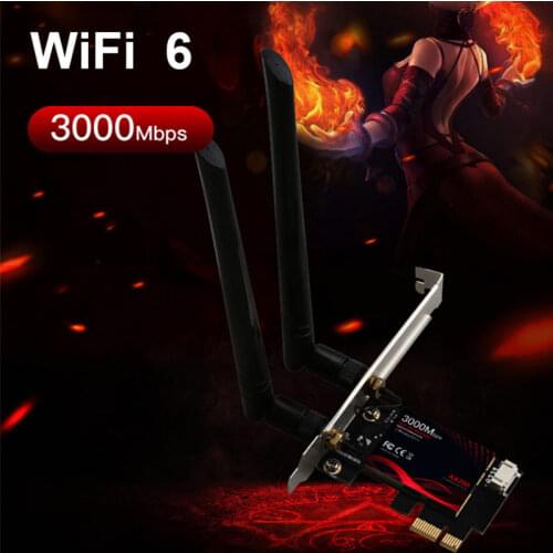 WIFI6 Wireless Game PCI-X card 3000Mbps Gigabit Network Card Intel AX200 USB5.0 dual band 10/100/1000Mbps Network Adapter LAN