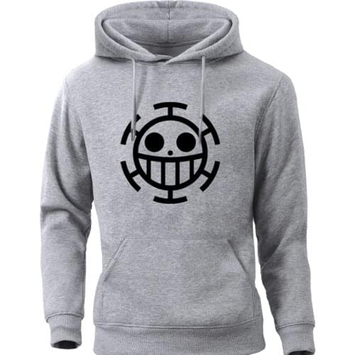 Japanese Anmie One Piece The Pirates King Mens Sweatshirts Hoodies Tops Blouse Tracksuits Streetwear Mens Crewneck Pullovers