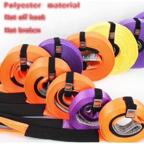 5m 5Tons Heavy Duty Car Road Recovery Tow Strap Towing Ropes Car Accessories Styling Car Towing Ropes
