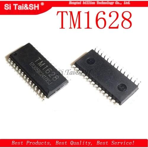 10pcs/lot TM1628 LED driver IC 1628 SOP-28 SMD LED digital display driver IC original - A2125