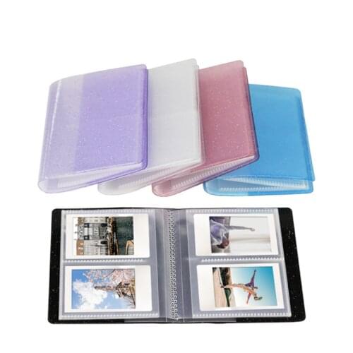 3 inch Instax Photo Album Mini11/9/8/8 Album Business Name Card Holder Jelly Transparent 64pocket Philately Movie Ticket Storage