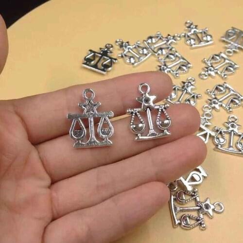40pcs Tibetan Silver Plated Scale Charms Pendants For Bracelet Necklace Jewelry Making DIY Handmade Craft 18x22mm