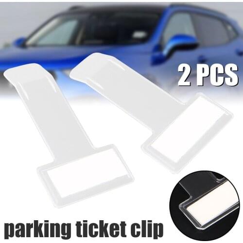 2pcs Car Styling Parking Ticket Clip Fastener for Opel astra Mokka VW Golf Jetta Tiguan Peugeot 206 208 508 Seat Leon lbiza