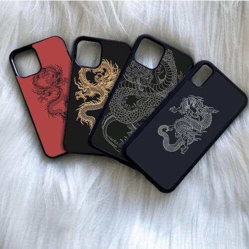 Chinese dragon Phone Cases for iPhone 12 11 pro max Xs X Xr 7 8 6 6s plus se 2020 for samsung s21 s30 note 20