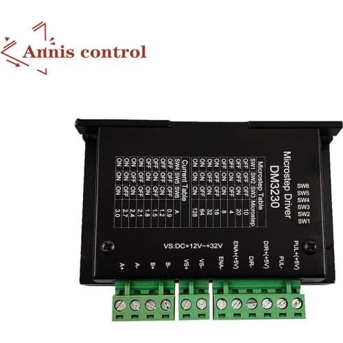 DM3230 3A digital motor driver / 128 high-resolution 42/57 two-phase stepper motor driver 12-32V
