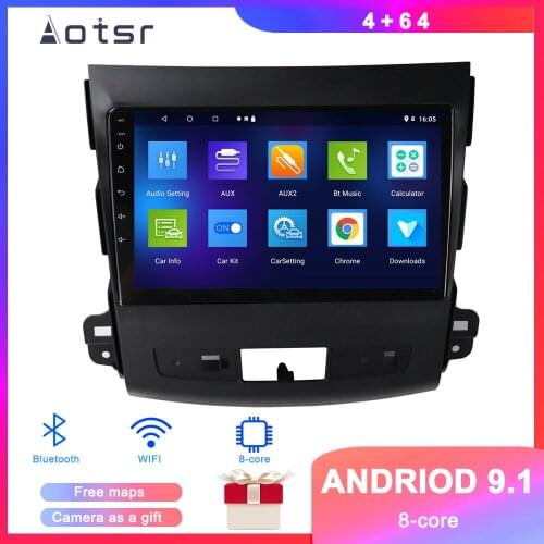 DSP Android 9.1 Car DVD Player GPS Navigation For Mitsubishi Outlander 2006+ Auto Stereo Radio Multimedia player Head Unit Video