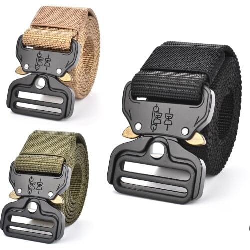 EDC Tactical Belt Mens Multifunctional Outdoor Quick Opening Belt Nylon Belt