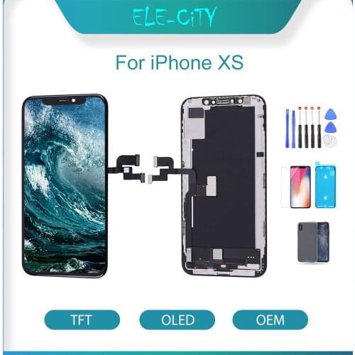 Grade AA For iPhone XS OEM Quality Flexible AMOLED LCD Touch Screen Display Digitizer Assembly Replacement Parts With Gift
