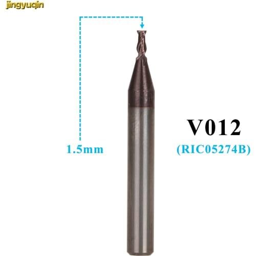 Jingyuqin 10pcs 1.5mm V012 For Keyline Ninja & Keyline Vortex Ninja Vortex Gymkana 994 Versa Milling Cutter Copy Blank Machine