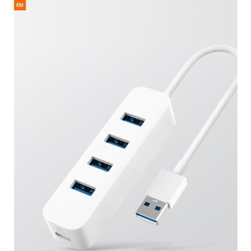 Xiaomi 4 Ports USB3.0 Hub with Stand-by Power Supply Interface USB Hub Extender Extension Connector Adapter For Tablet Computer