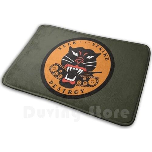 Tank Destroyer Panther Hellcat Patch Mat Rug Carpet Anti-Slip Floor Mats Bedroom Tank Destroyer Tank Ww2 World War 2 M10 Army