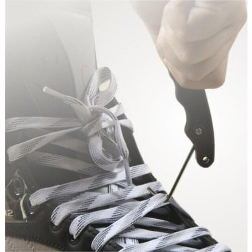 Skate Lace Tightener Handle Hold PP Folding Ergonomic Design Suit For Figure Roller Hockey Skates Skate Tool