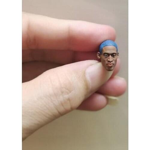 Painted 1/18 Scale Basketball Star Dennis Rodman Head Sculpt Fit 3.75" Figure