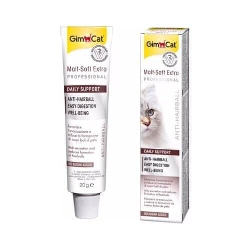 GimCat Malt-Soft-Extra Feather Ball Control Cat Paste 20 G 376617373