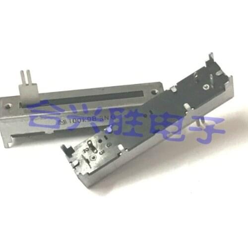 [VK] 7.5cm 75mm sliding single connect B100K travel 45mm shaft 20mm tuning table direct sliding push volume potentiometer switch