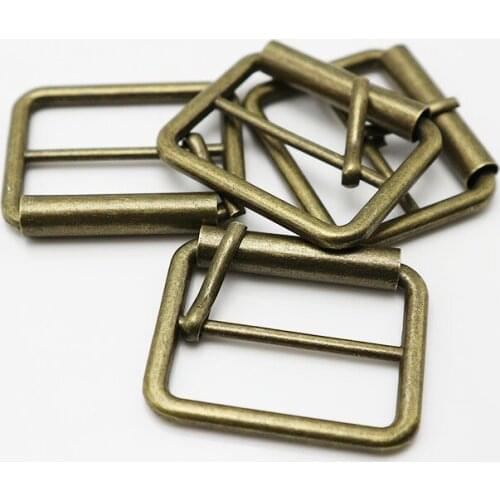 XUNZHE 10 Pcs 2.5cm Belt Buckles Silver/bronze Sewing Accessories DIY Jeans/ Belt Man/ Backpack/ Luggage/ Belt Adjustment Buckle