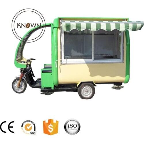CE approve motorcycle electric food cart mobile food trailer fast food kiosk electric food truck for sale