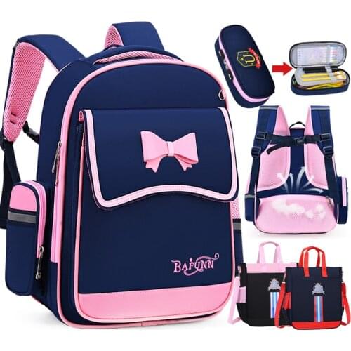 Girls’ backpack school bags backpacks for children school backpack 1 grade kids book bag princess primary orthopedic schoolbag