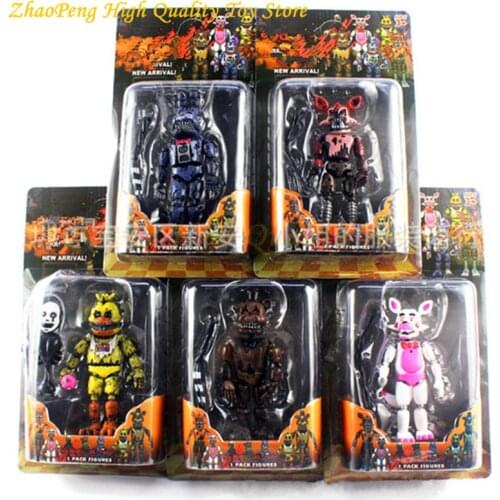 Lightening Movable Joints Midnight Toy Bear Wholesale Toy Foxy Chica PVC Model Dolls Nightmare Kid Toys