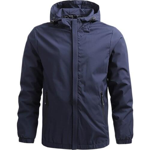 Spring Autumn Men Hiking Jackets Breathable Windproof Thin Hooded Windbreaker Outdoor Camping Climbing Trekking Sportswear