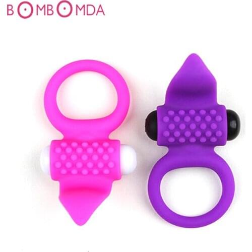 Vibrating Cock Ring Waterproof Penis Ring Vibrator Clitoral Stimulation Tongue Vibrator Adult Sex Product Sex Toys For Couples