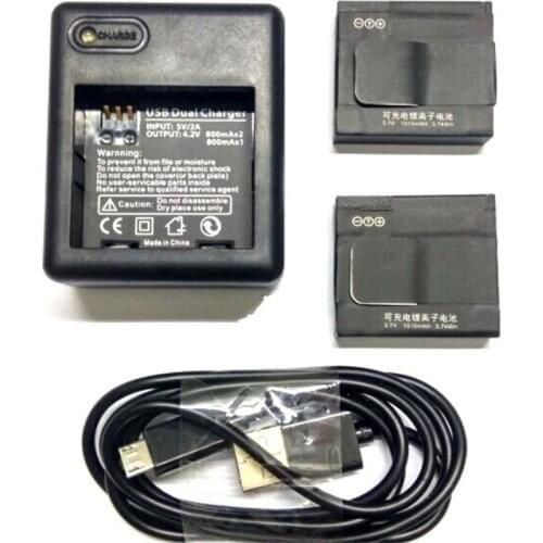 For Xiaomi yi 1 Camera Accessories Battery Charger Spare Battery USB Cable 1010 mAh li battery For Xiaomi yi 1 Sport Camera