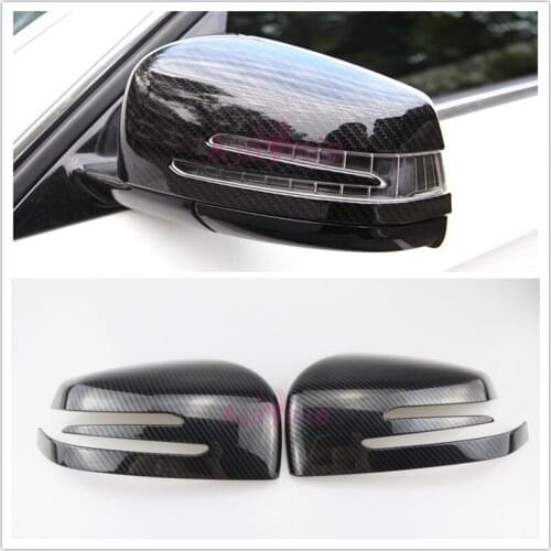 Rearview Mirror Cover Side Wing Cap Shell Case Moulding Trims 2013-2018 For Mercedes Benz AMG A Class W176 A45 Accessories