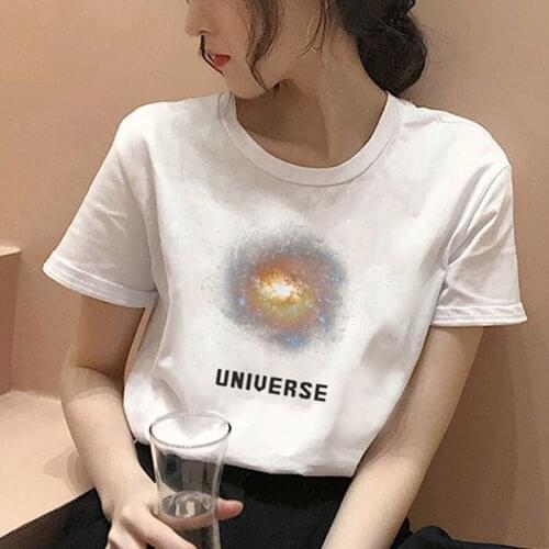 Nebula Angels Harajuku Aesthetics Female t shirt Summer Womens Fashion Large Size Loose Harajuku Casual Fun T-Shirt Tops S-2XL